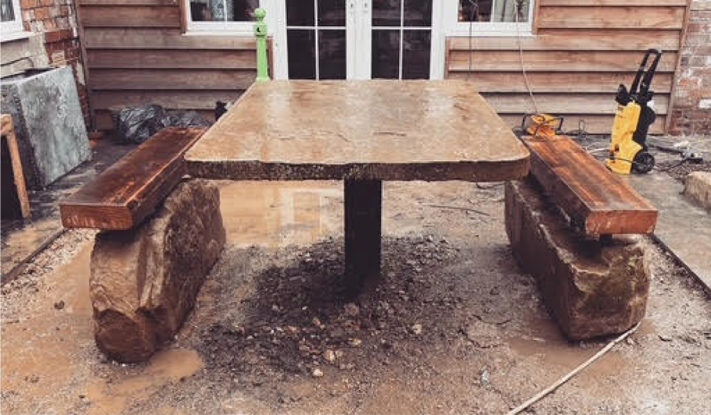 outdoor stone table build f&fcropped