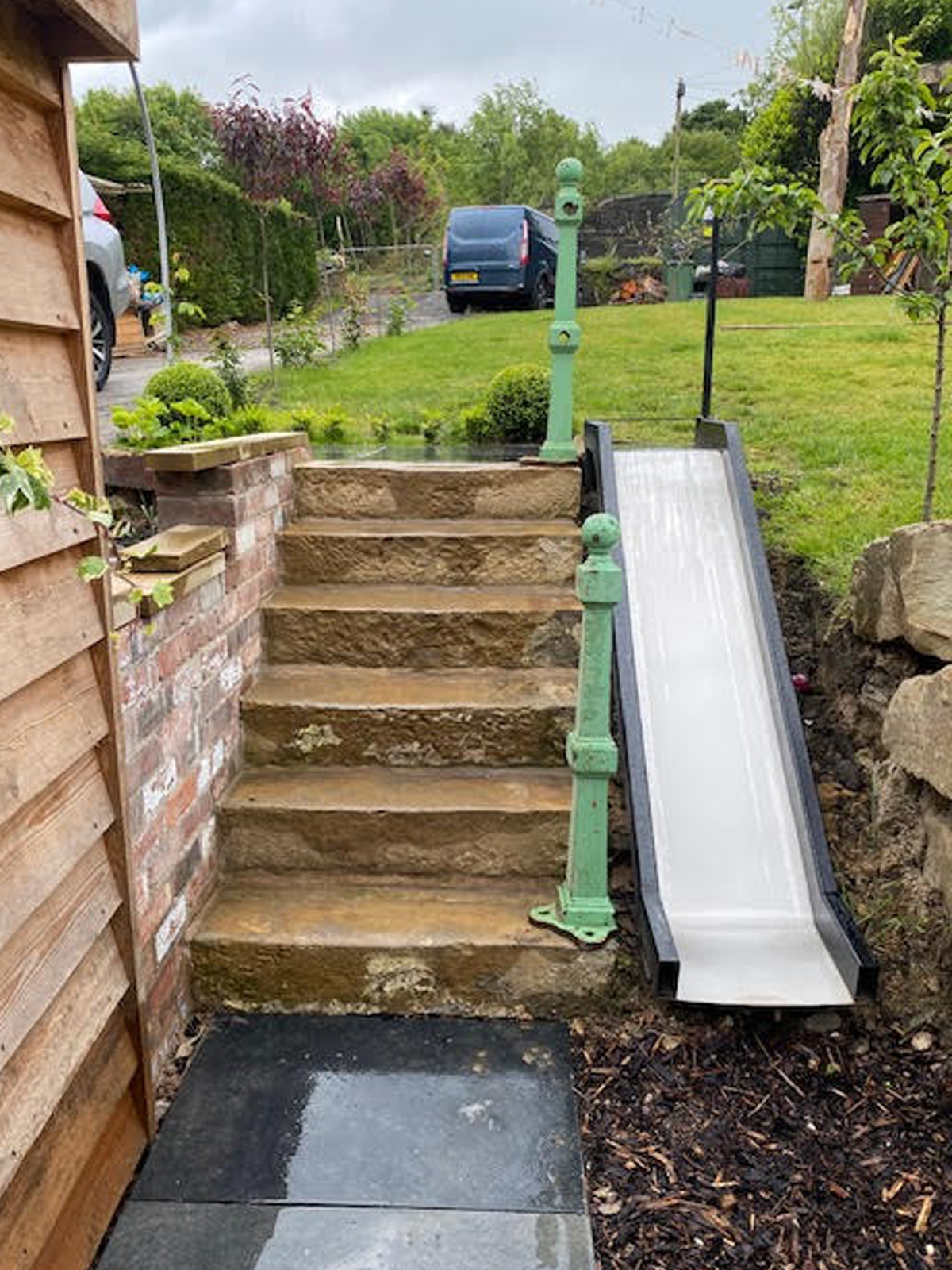 bespoke garden slide