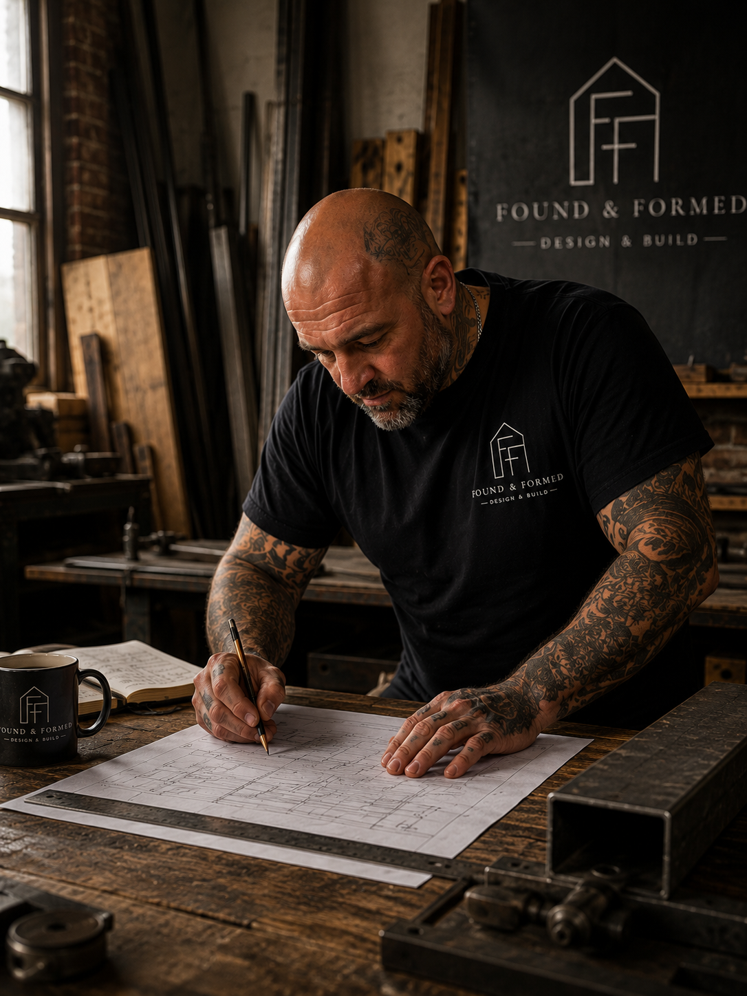 mark working in workshop found and formed