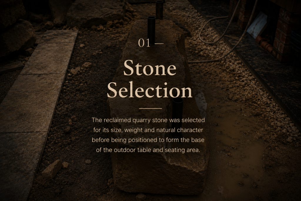 stone selection for outdoor table
