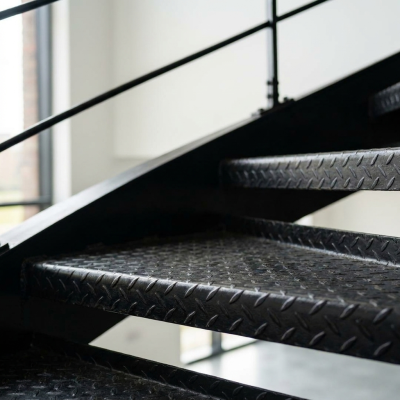 closeup of spira lstaircase found and formed
